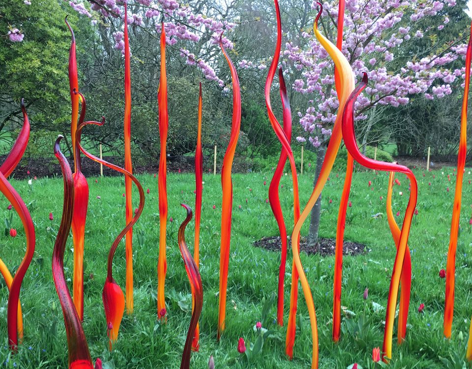 Photo of Chihuly glasswork at Kew Gardens